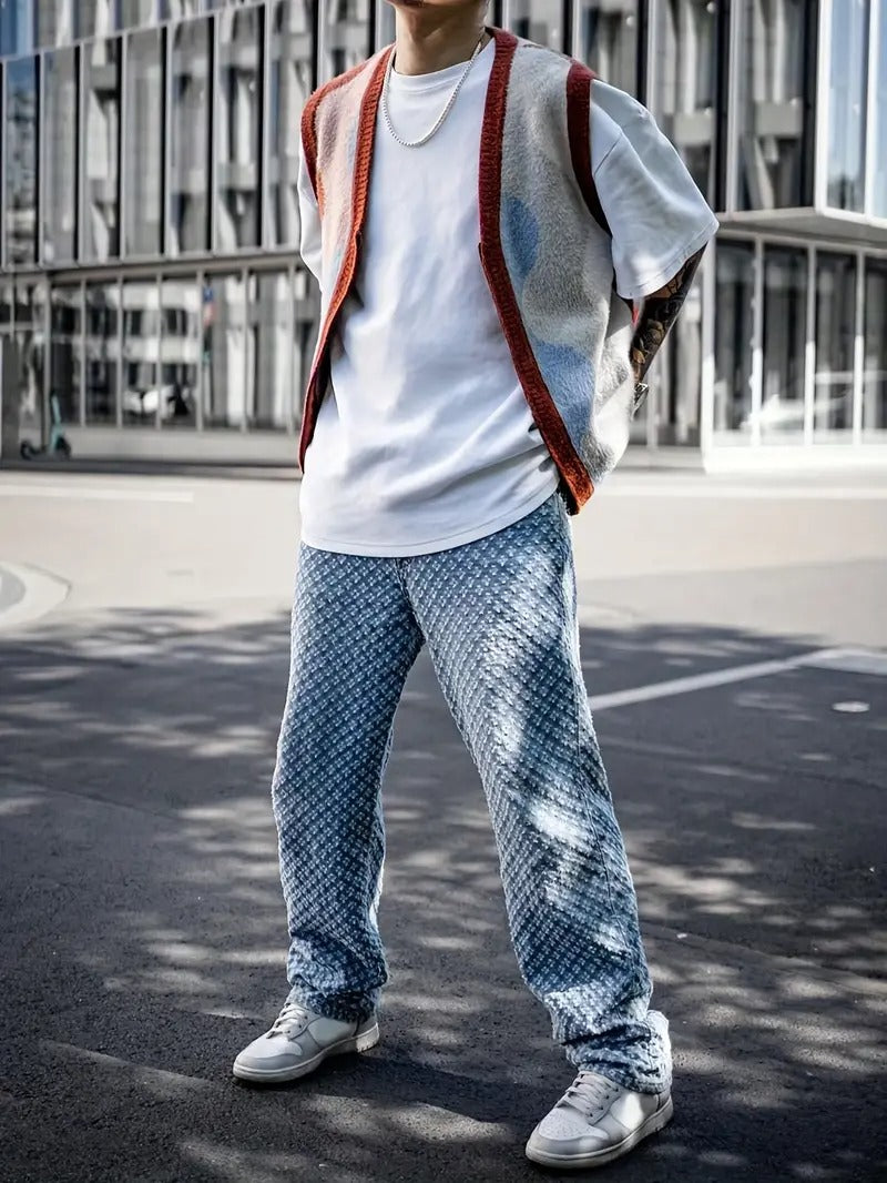 Herren-Jeans mit geradem Bein