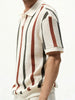 Herren Kurzarmshirt mit Streifen