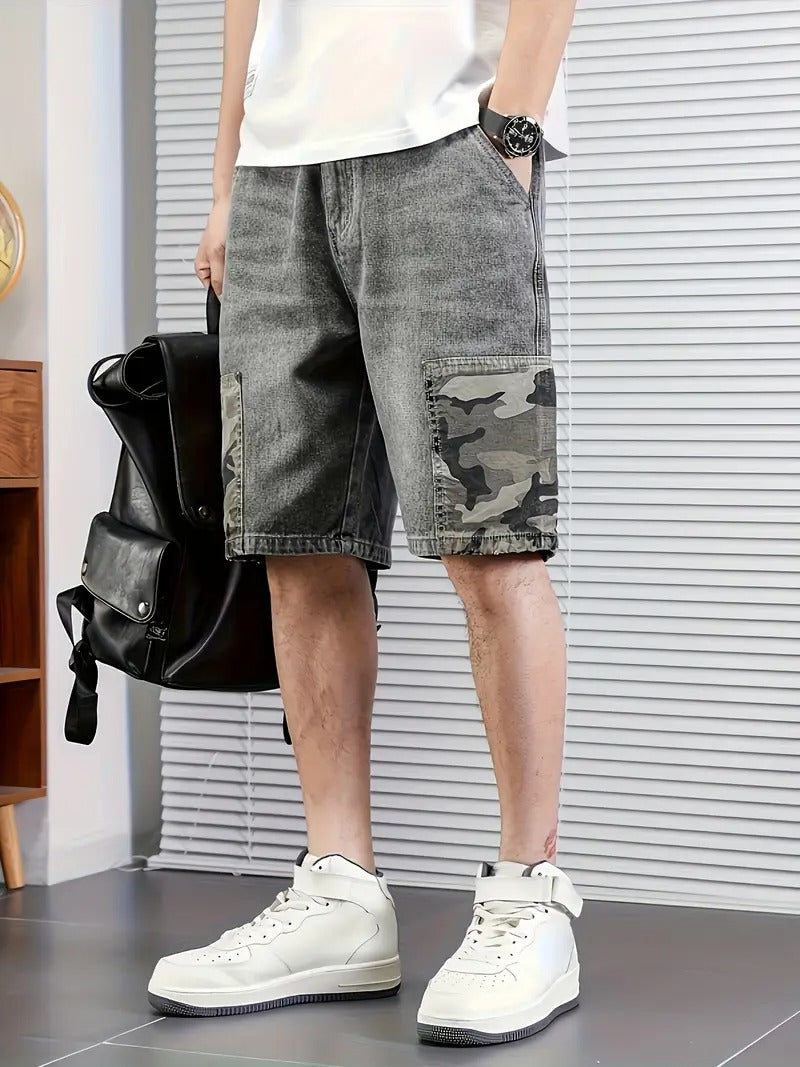Herren Kurze Hose mit Camo-Einzelheiten